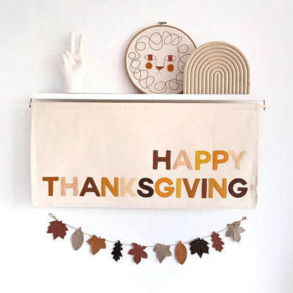 Happy Thanks Giving banner, wall hanging, decoration.
