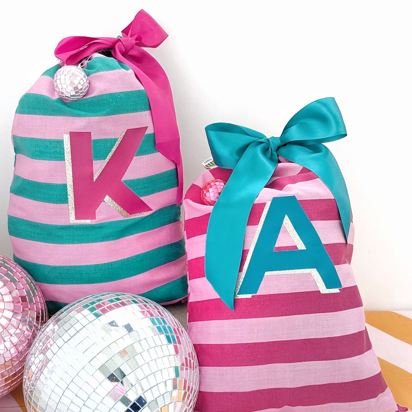 Personalised Christmas bags/reusable wrapping