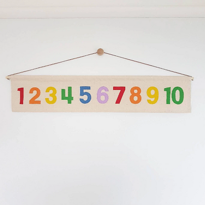 1-10 number & wall hanging banner